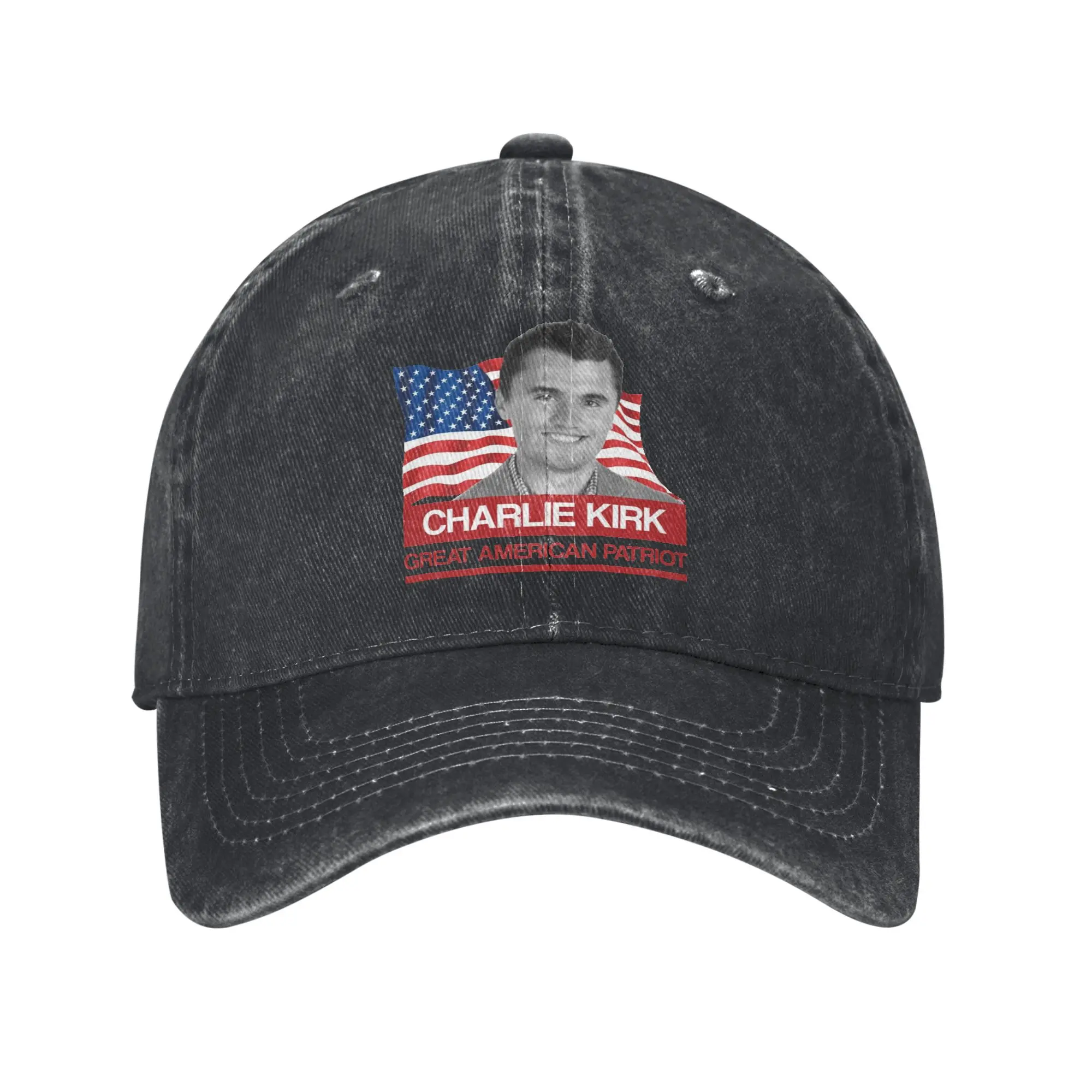 

Charlie Kirk Men Women Baseball Caps Distressed Washed Hats Cap Vintage Outdoor Workouts Gift Snapback Cap