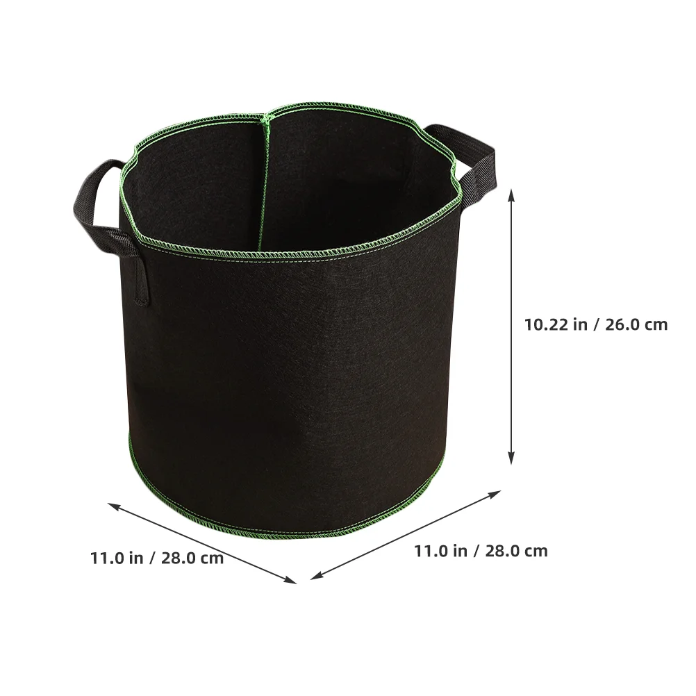 6 Pcs Non-woven Planting Bucket Growing Bags Portable Nursery Flower Potato Fabric Planters Smart Mushroom