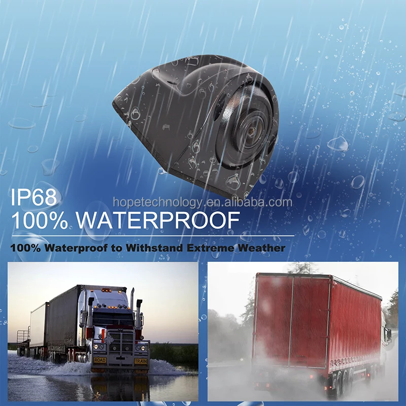 금속 쉘 스타라이트 야간 투시 방수 IP68 1080P AHD 전후방 측면 카메라