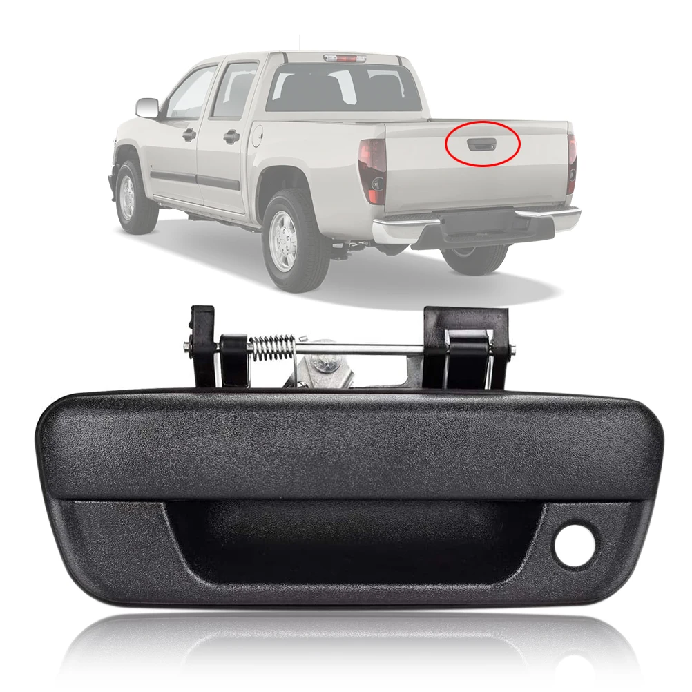 Tailgate Handle Outer Exterior Rear Liftgate Hatch Door Handle With KeyHole For Chevrolet Colorado GMC Canyon 2004-2012 25801998