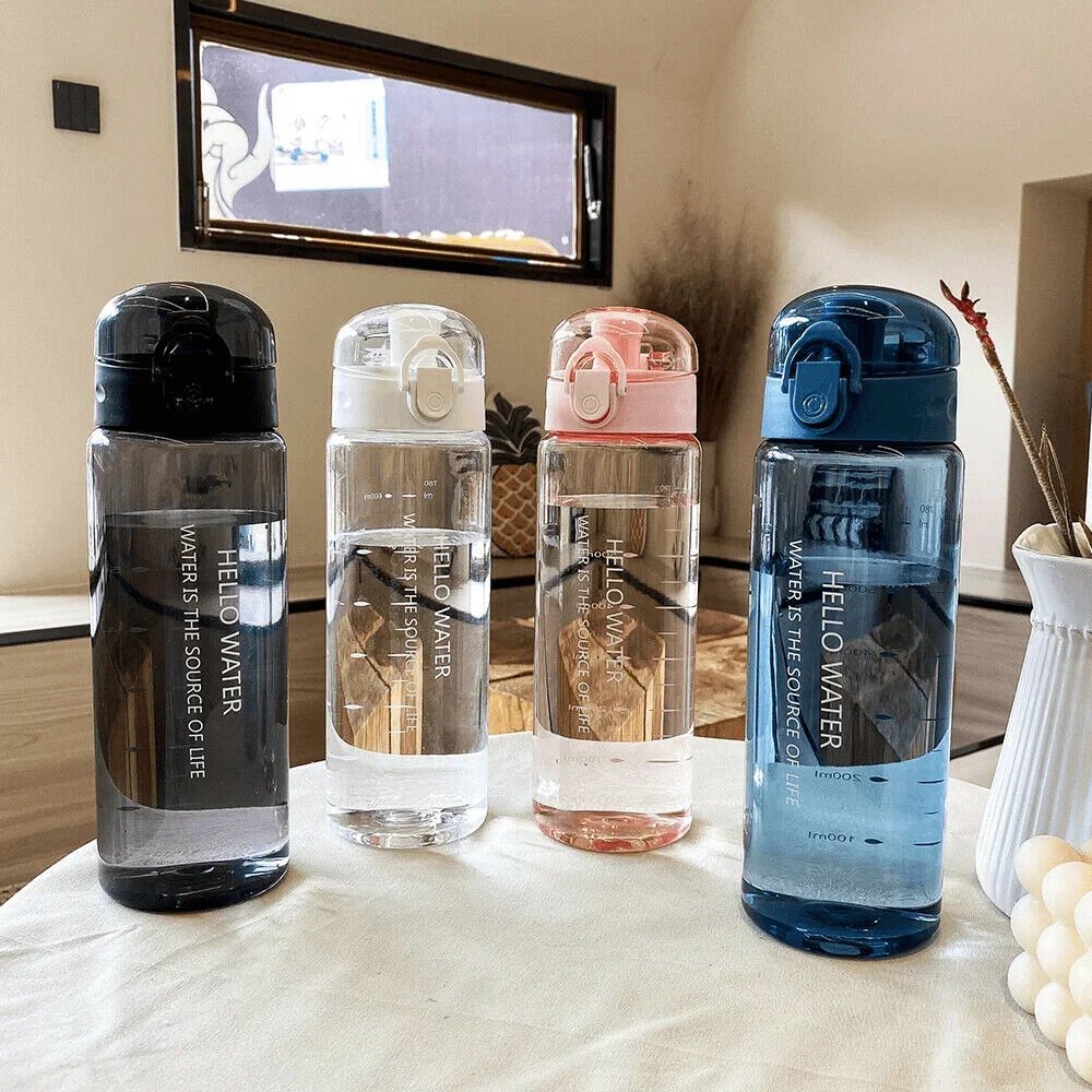 780Ml Water Bottle With Bounce Cover Leak Proof Sports Drinkware Strap Reusable Portable Water Bottle For Kid Women Fitness Gift image 4
