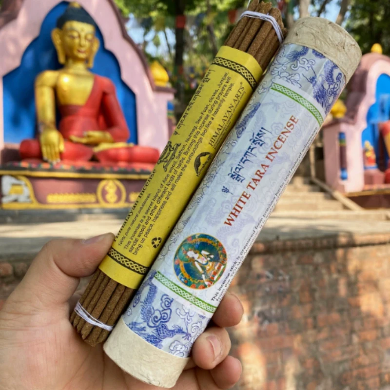 30pcs Nepal Himalaya Tibetan Incense Pure Handmade Thick Stick Incense DIY Household Buddhist Offering Incense To Relieve Stress