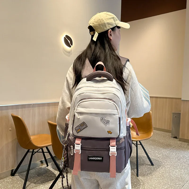 

2025 New Lightweight Large Capacity Backpack for College Students, Travel Hiking Daypack, Durable Waterproof School Bag with