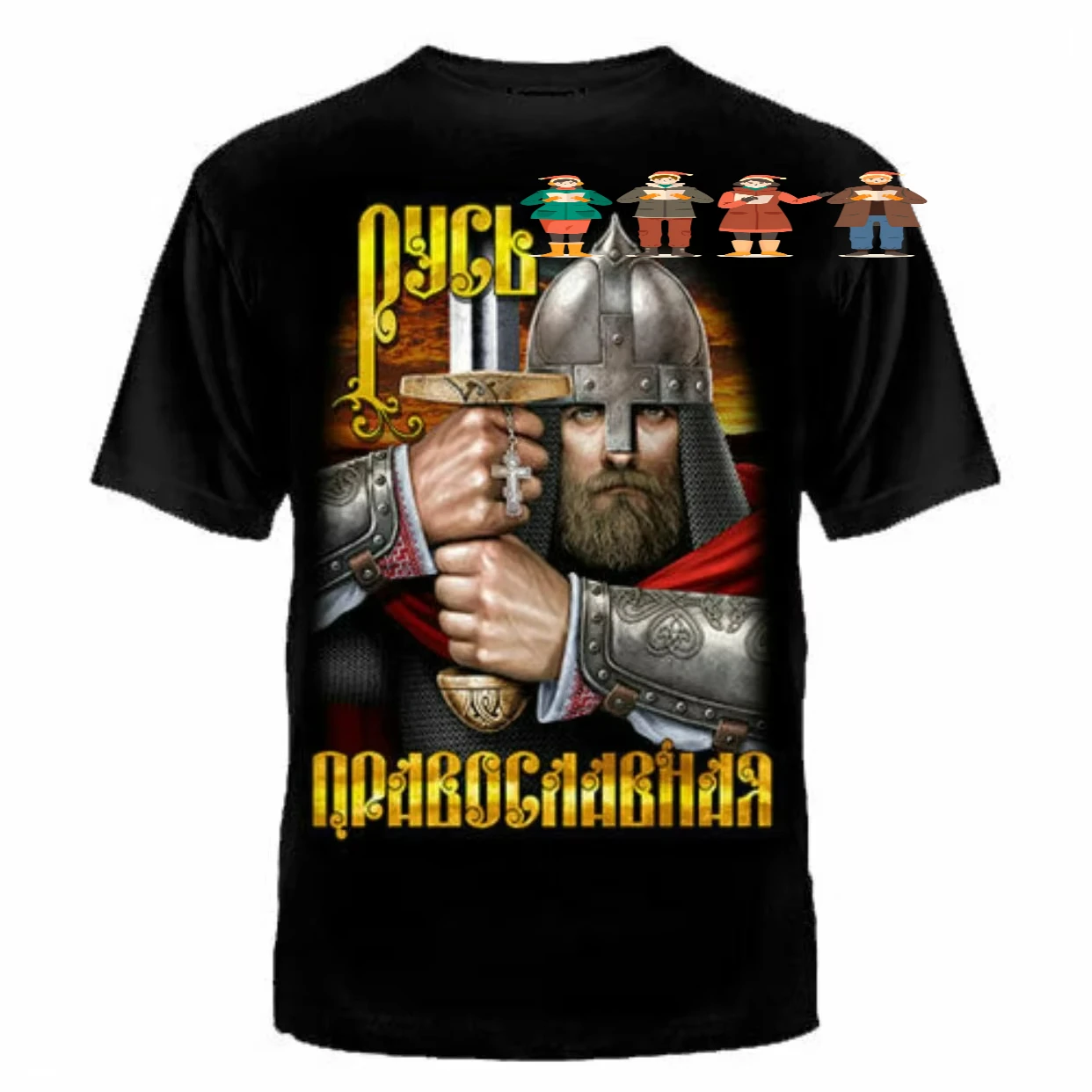 Russia  Military Cult Russian Orthodox Slavic Rus Warriors T Shirt. 100% Cotton Short Sleeve O-Neck T-shirt Casual Mens Top