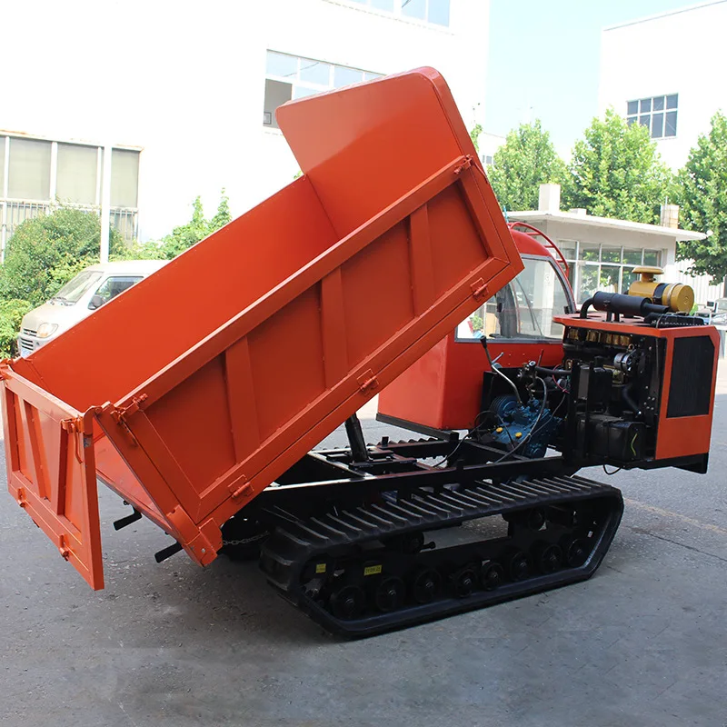 شاحنة قلابة مجنزرة صغيرة زراعية لجميع التضاريس شاحنة قلابة هيدروليكية بستان جبل متوفر للبيع الفوري