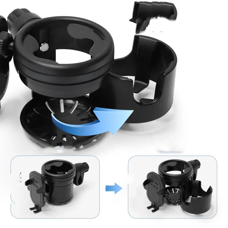 Portavasos para cochecito de bebé, estante de almacenamiento, portavasos para cochecito de bebé, soporte para teléfono, portabotellas para té de la leche, accesorios