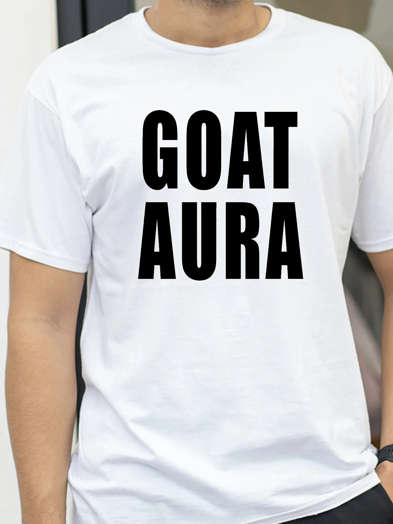 

Goat Aura Vintage Washed T-Shirt Unisex Soft Stretch Streetwear Graphic Comfortable Versatile Stylish Tee