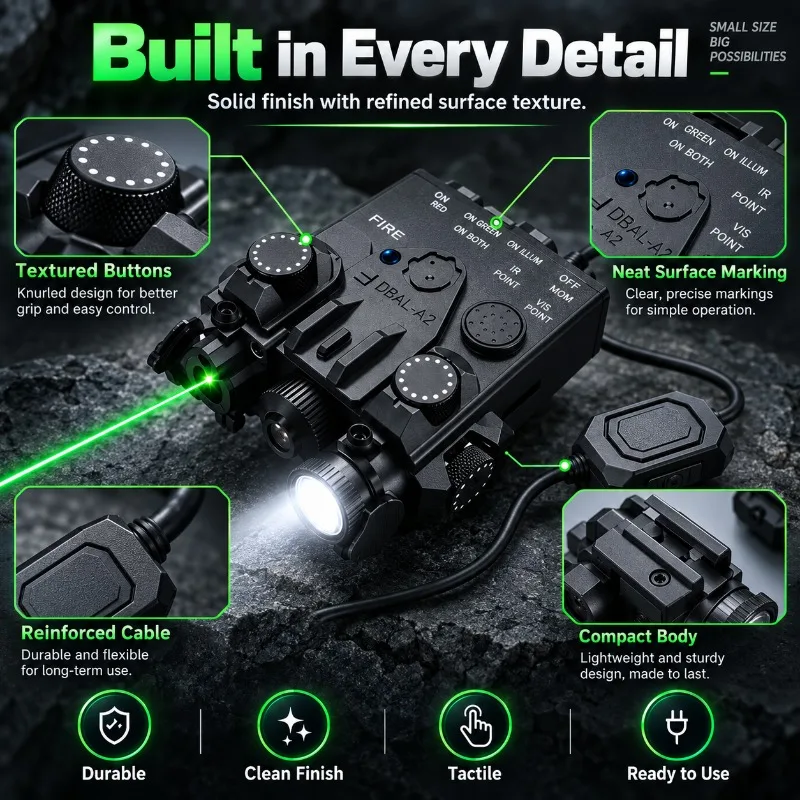 Stable Output DBAL‑A2 Red Green Torch Component M300 M600 Model Hobby Collection Ornament Accessories