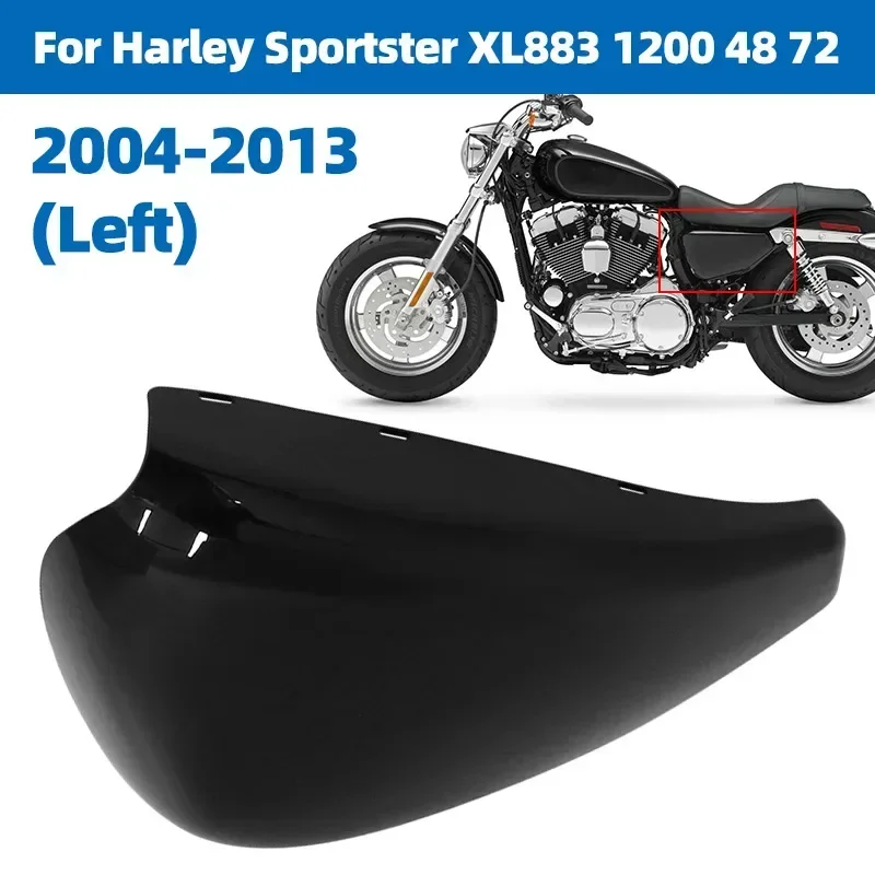 1 Pc Motorcycle Accessories Left Guard Side Battery Fairing Cover Gloss Black For Harley Sportster XL1200 XL883 XL50 2004-2013