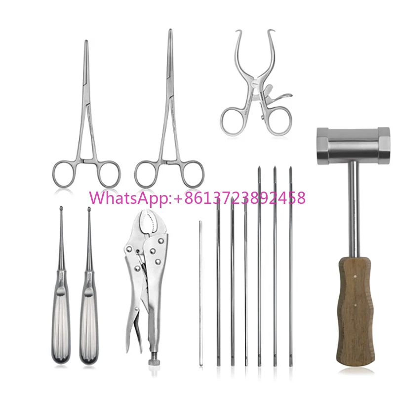

Customized High Quality Equine Trephination Instrument Set Advanced | Eickemeyer Veterinary Equipment