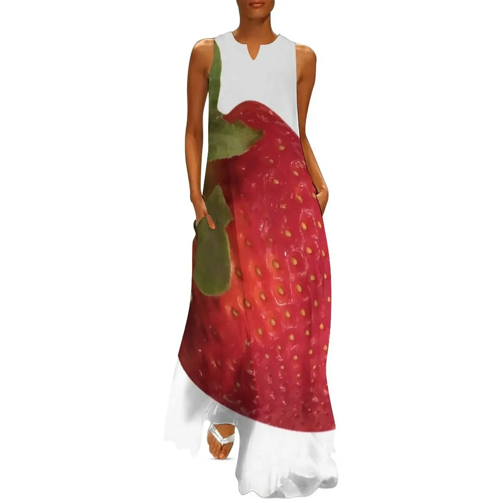 

Strawberry Long Dress long dress women dress women elegant luxury women's luxury party dresses for woman 2025