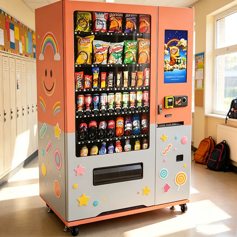 Frozen Food Automatic Vending Machine Unattended Self Service Retail Equipment