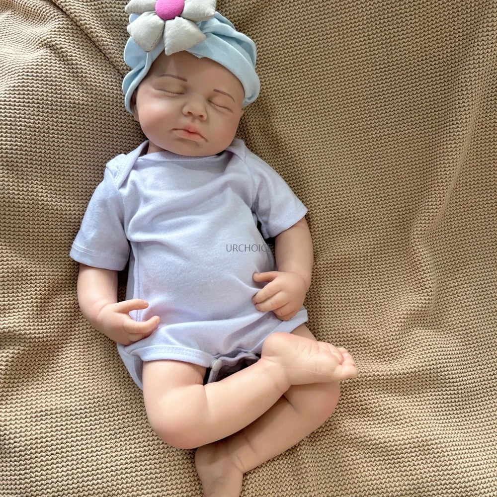 20 inch ambachtelijk gemaakt siliconen herboren babymeisje/jongen Loulou flexibel wasbaar levensechte details voor poppenliefhebbers geschenken kinderen speelgoed