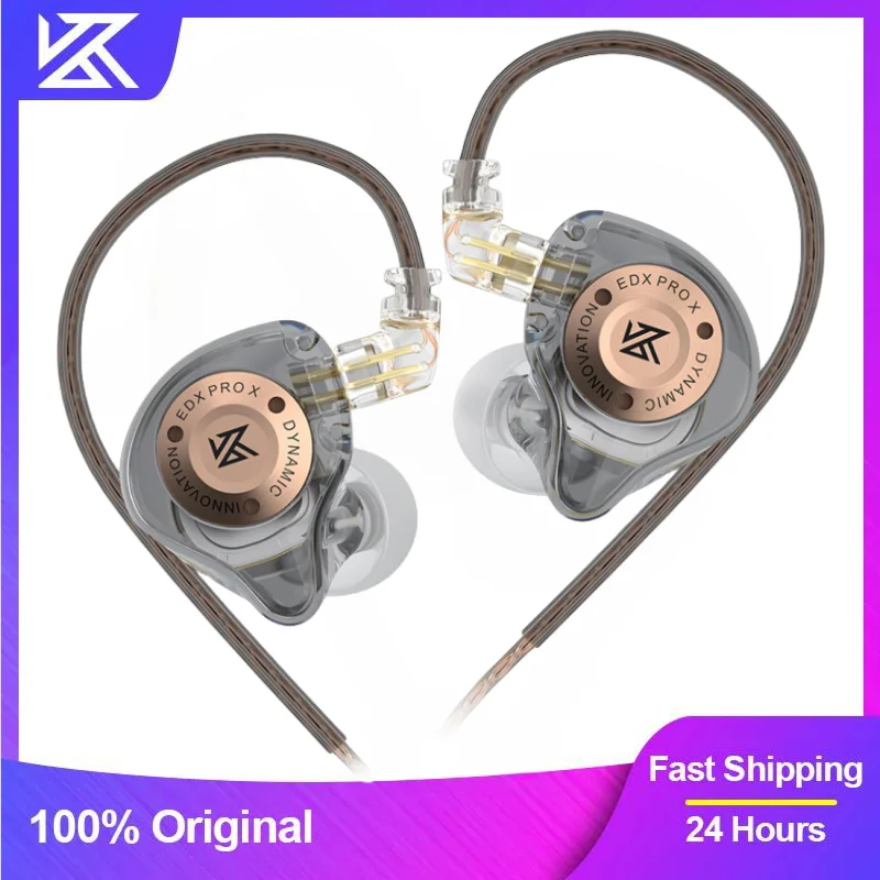 

KZ EDX PRO X wired earphone HIFI stereo bass music earphone in-ear sports earphone noise reduction game earphone cable ZST X ZSN