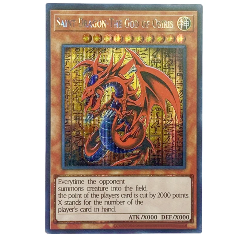 Yu Gi Oh Cards Egyptian God The Winged Dragon of Ra Anime Game Characters DIY Print Collection Flash Card Gift New illustrations