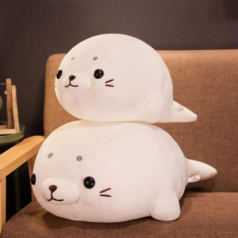 

50/60cm Soft Down Cotton Lying Seal Plush Toys Lovely Stuffed Animal Doll Kawaii Pillow Home Decor Brinquedos Gift for Kids