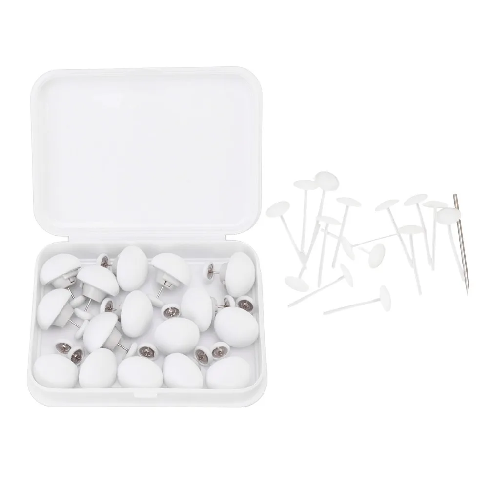 16PCS Soft White Duvet Cover Clip Compact Mushroom Shape Quilt Fastener Clip Bed Sheet Fastener Pillow Cover