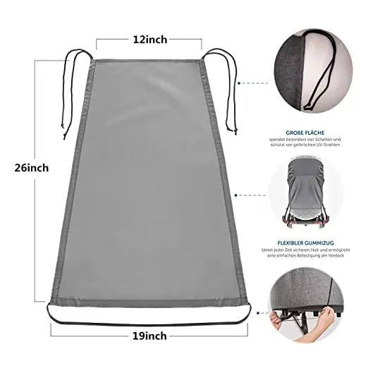 Baby Stroller accessary Stroller Sunshade Cover-Effective UV Rays Cut Design-Stops 99% of The Sun\'s Rays (UPF50+) Universal fit