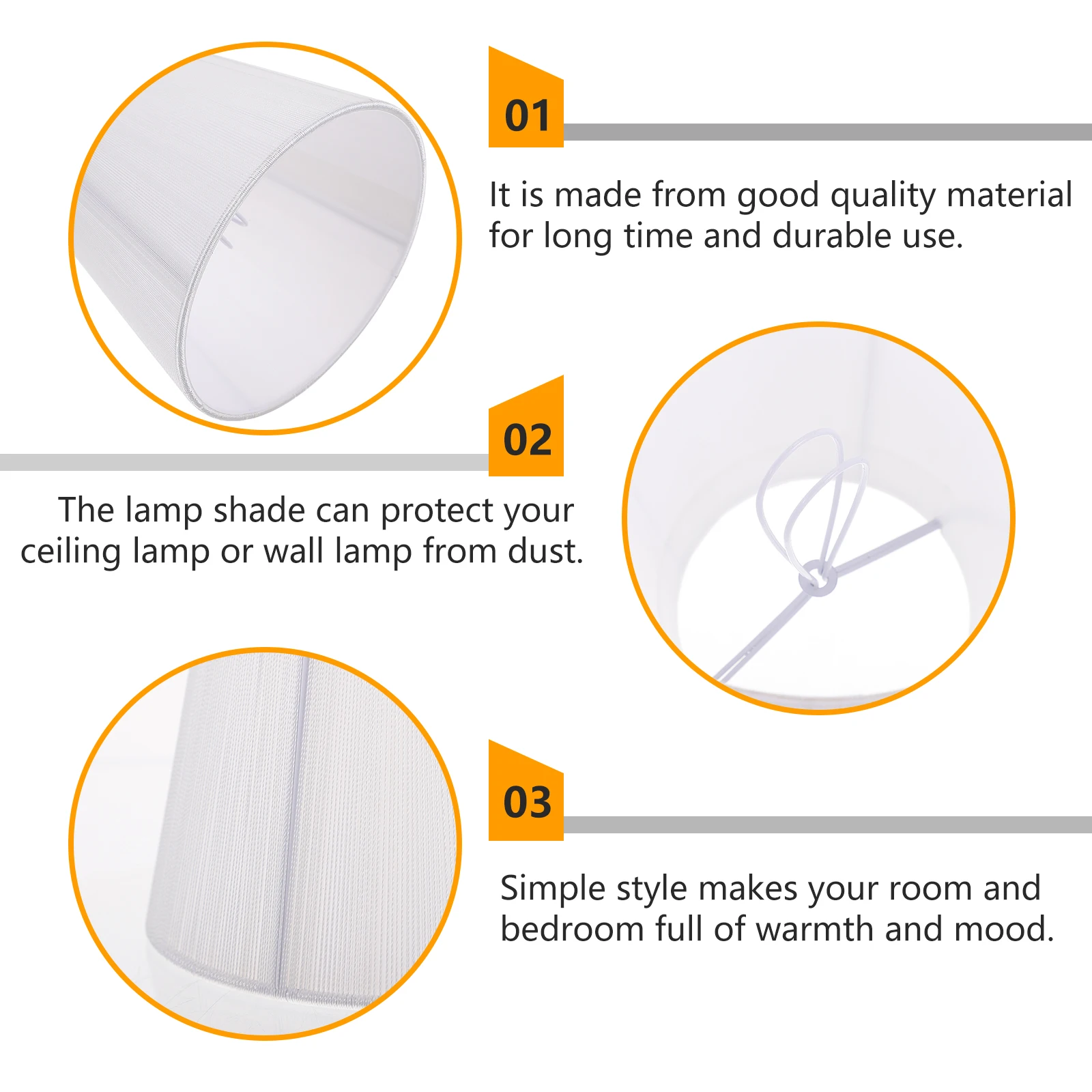 

Crystal Lamp Shade Cloth Light Cover For Ceiling Wall Floor Lamp Dust Protection Decorative Warm Lighting Lampshade