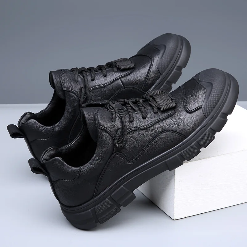 

Классические мужские повседневные спортивные кроссовки из воловьей кожи, дышащая офисная обувь для путешествий, прогулок и пешего туризма