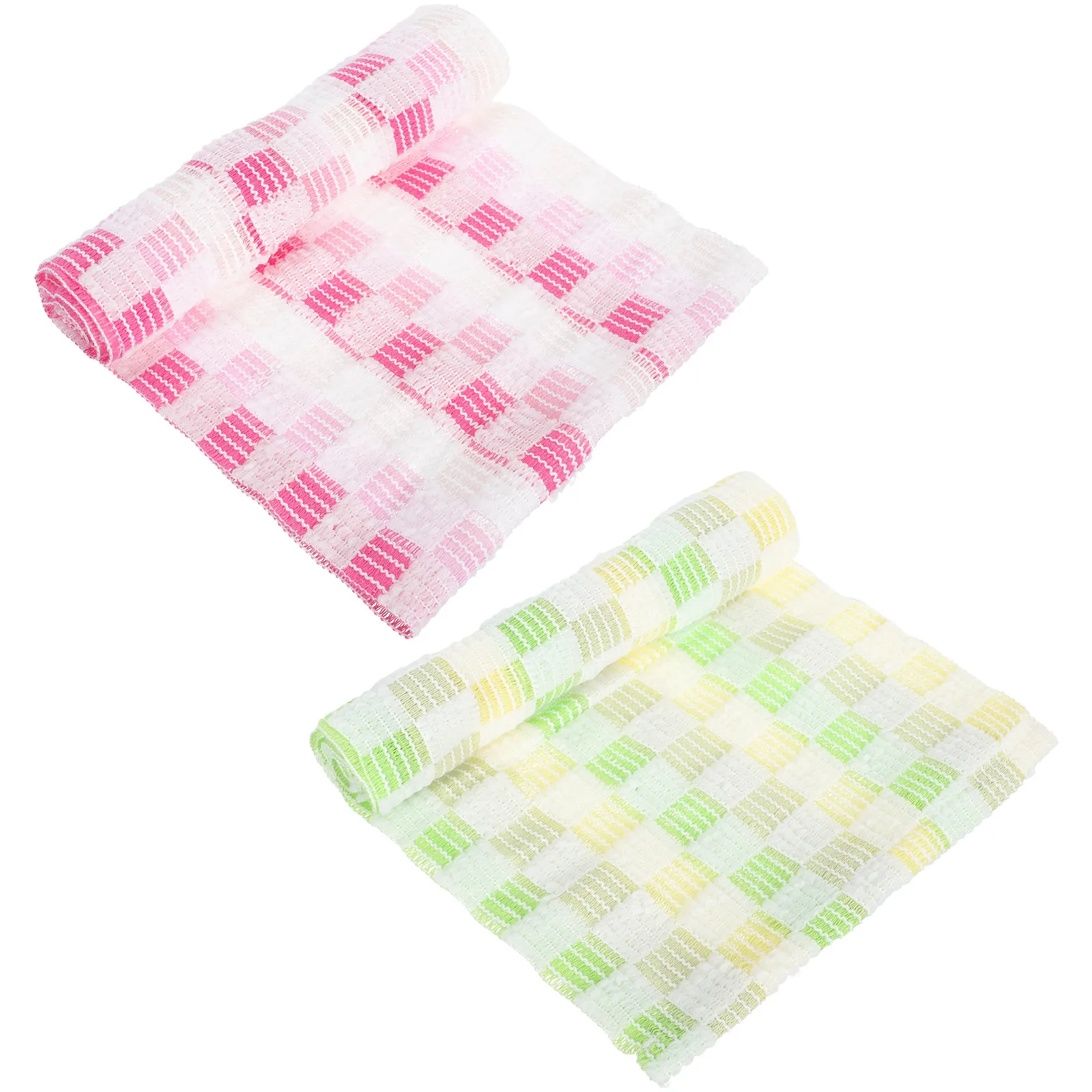 

2 шт. Премиальные мочалки-полотенца из хлопка и полиэстера, длинные, для душа, для отшелушивания кожи, быстросохнущие