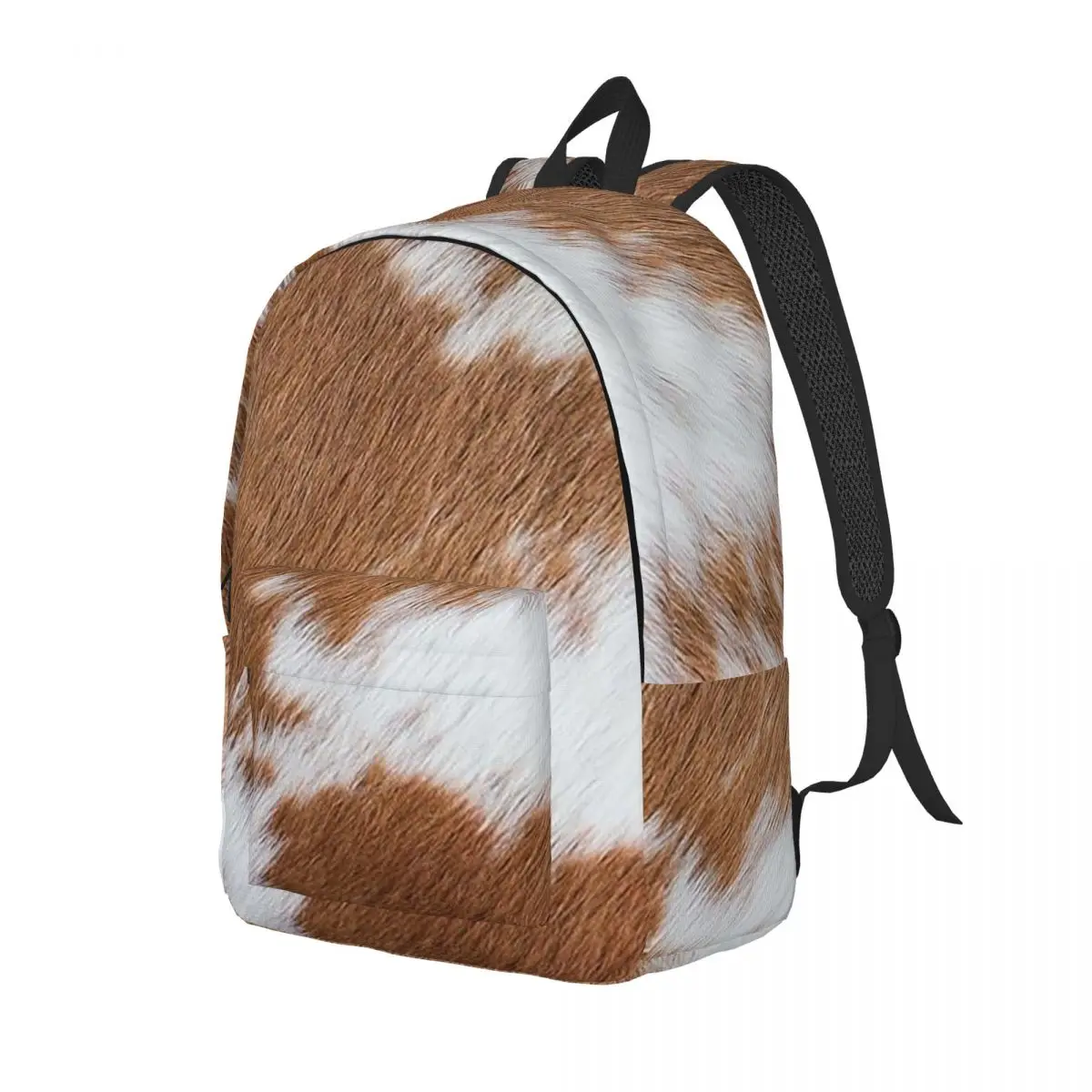 

Stylish Cow Fur Cowhide Texture Cow Skin Print Pattern Backpack Daypack Kids BookBag School Bag Shoulder Bags for Men Women