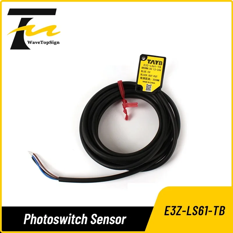 wavetopsign Square Laser Diffuse Reflection Photoswitch Sensor Infrared Induction Switch E3z-ls61-tb Visible Light