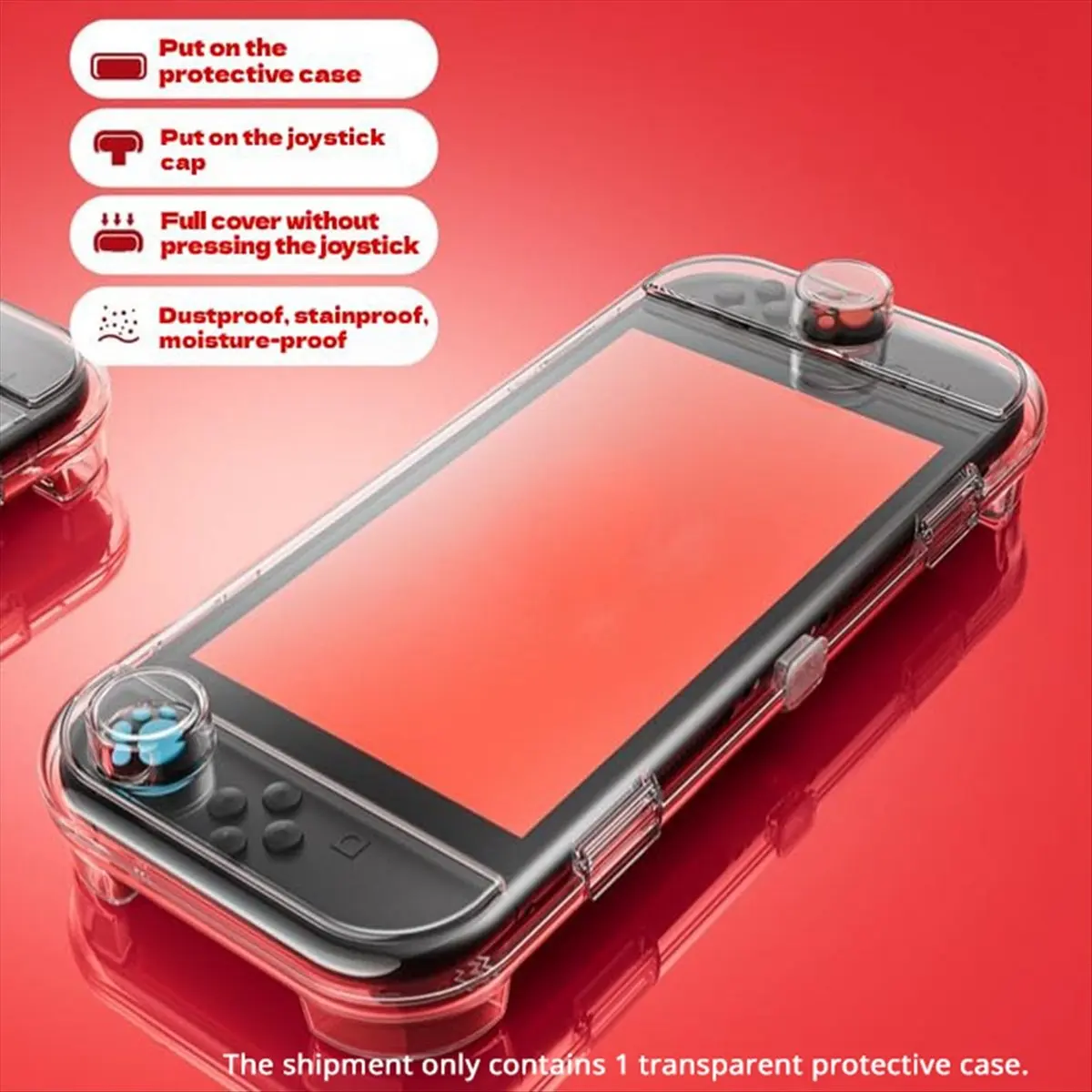 A86G NEW Protective Case for Switch 2 Game Console Crystal Shell Highly Transparent PC Material Game Card Slot Storage Design