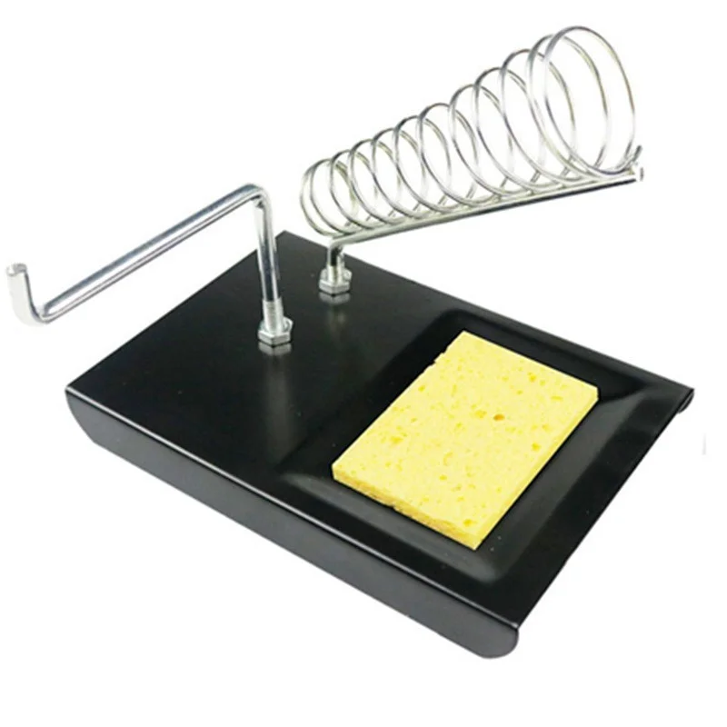 Electric Soldering Iron Stand Holder Soldering Stand with Welding Cleaning Sponge High Temperature Resistance Welding Accessorie