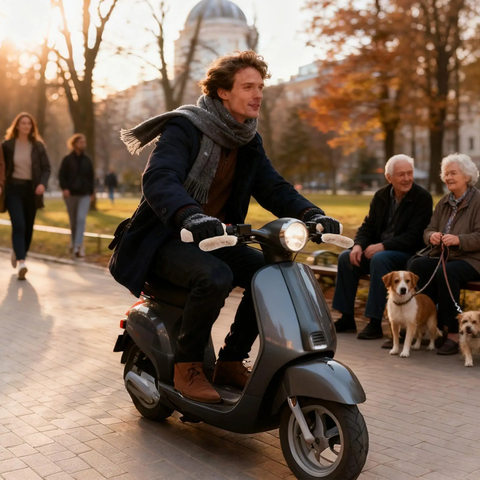 

Чехол на ручку мотоцикла, плюшевая защита для рук, ветрозащитный теплый чехол для езды на мотоцикле, снегоходе, квадроцикла, зима, лето, велоспорт