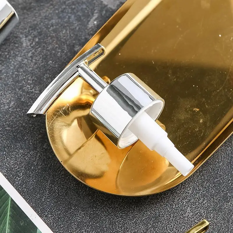 28-Zahn Gold-Silber Seifenspenderpumpe Handshampoo-Flaschenpumpe Badezimmer-Druckkopf Lotionspumpe Flüssigseifenzubehör – Detail 7