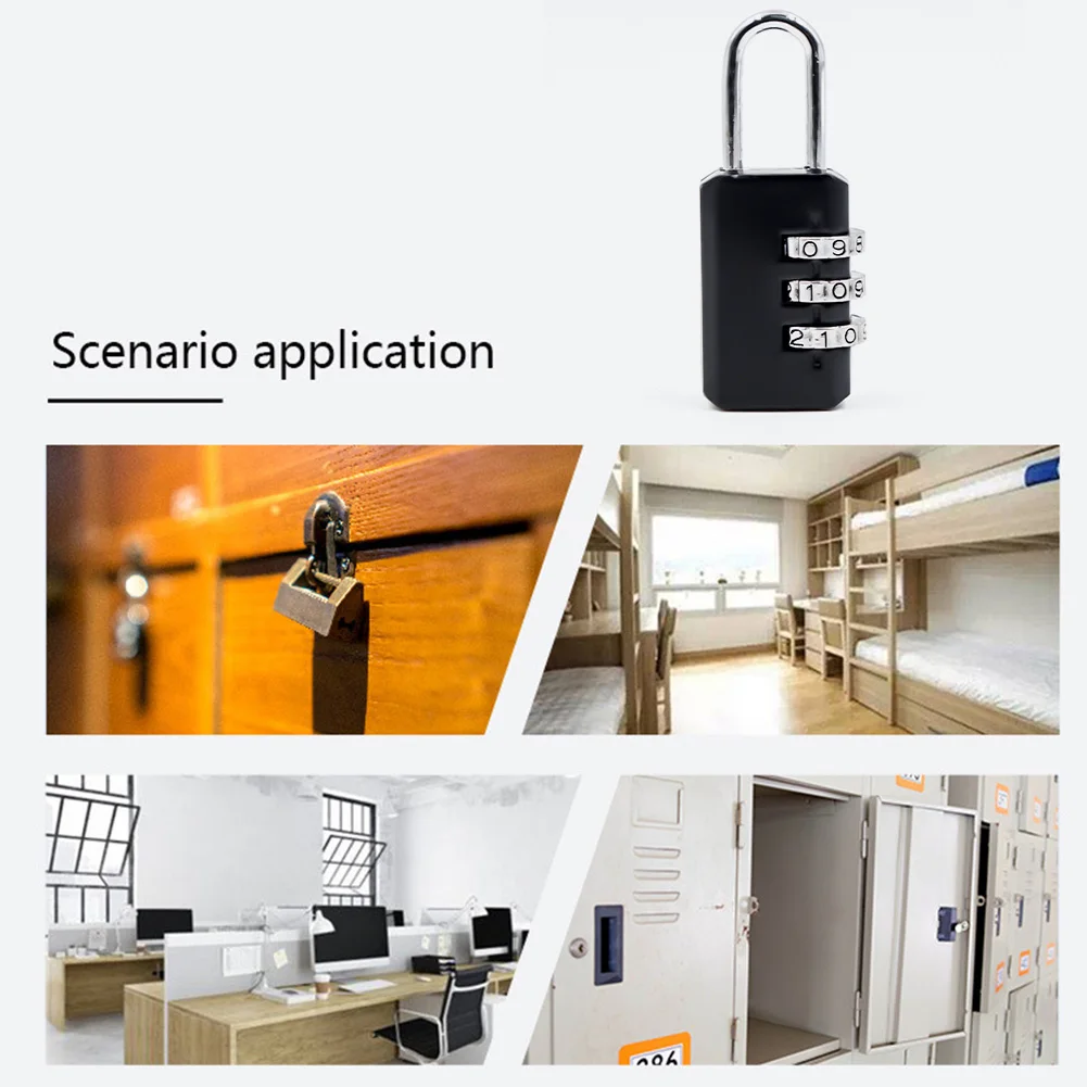 

Small Combination Padlocks For Travel Compact Lightweight Design For Travel Suitcase