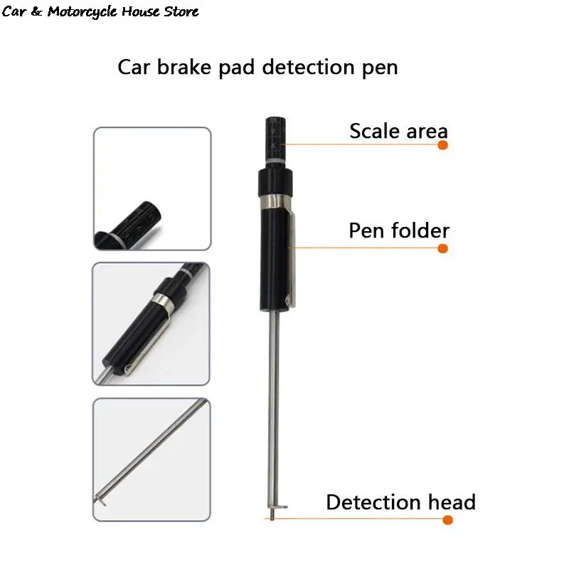 

Car Auto Vehicle Brake Pad Thickness Gauge Tester Measuring Measurment Tool