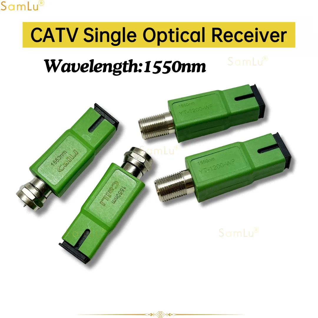 10pcs Fibre Optic to RF 1550nm M/F Passive Optic Receiver Communication Network Optical Receiver Cable TV Optical Transmission