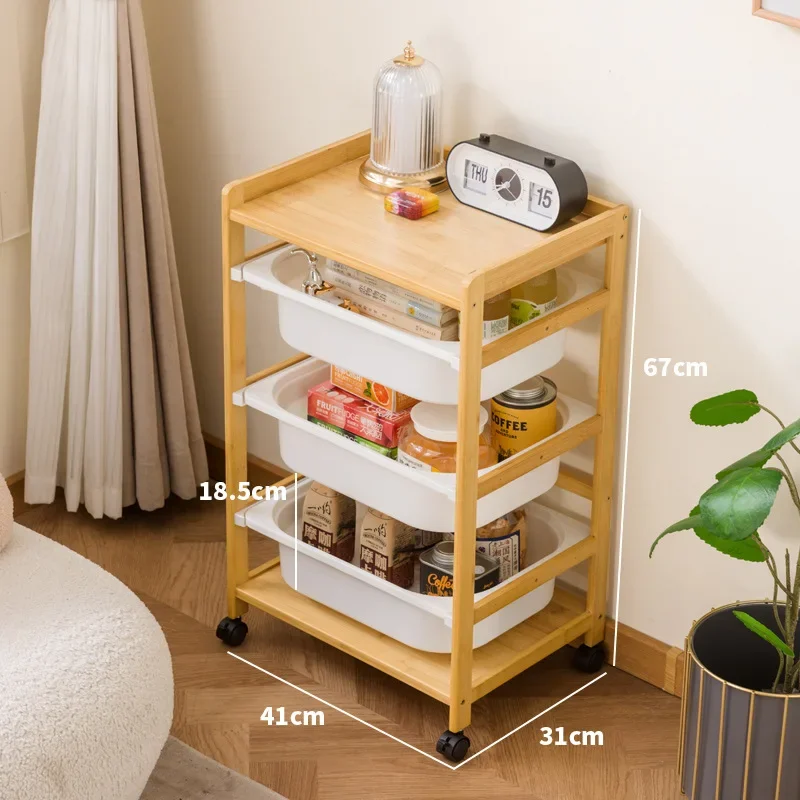 New model Crack rack with wheel removable snack storage multi-function trolley kitchen bathroom gap locker