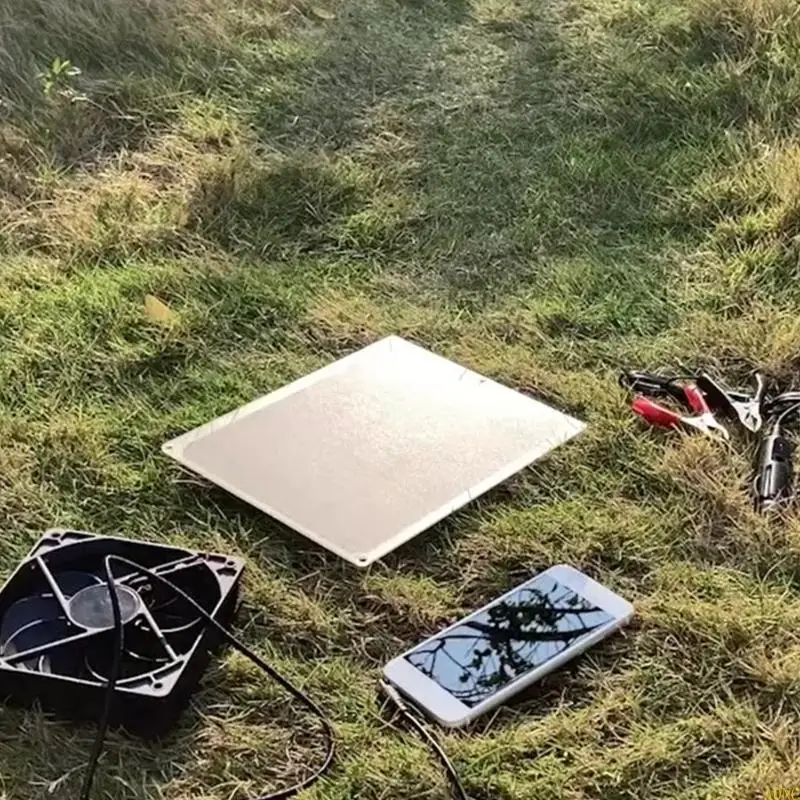 A0NC Mini Solar Panel Powered Ventilator Fendator portable 10W Greenhouse Solar Échappement Solar pour Office Outdoor Dog House