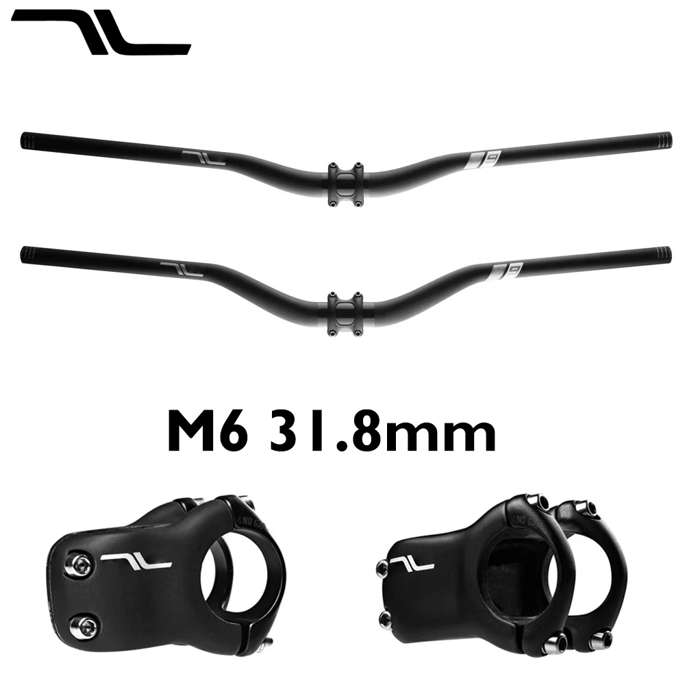 

E-E-M6 full carbon stem black paint matte 31.8mm outdoor cycling stem components MTB/XC lightweight bicycle pole 35/50/65mm