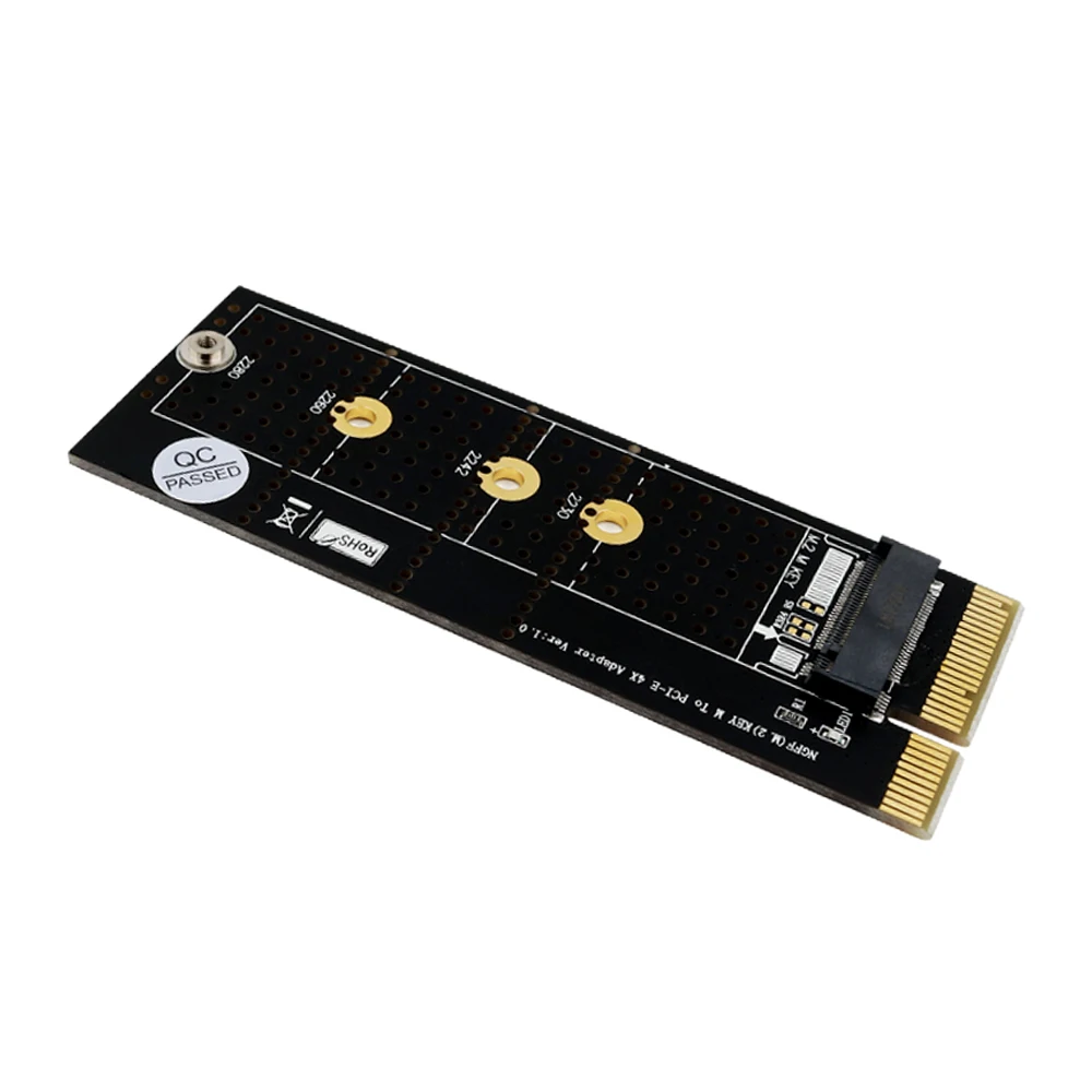 H1111Z PCIE3.0 NVME Adapter x16 PCI-E Full Speed M.2 2280 Aluminum Sheet Thermal Conductivity Silicon Wafer Cooling for M.2 SSD