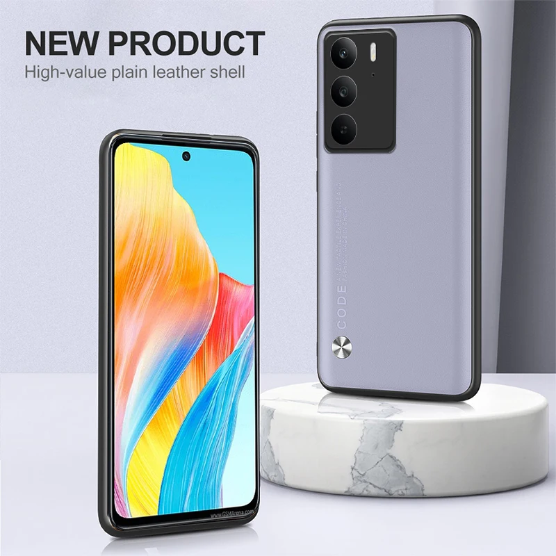 

Luxury PU Leather Case For Realme C71 C75 C73 Matte Cover Silicone Protection Phone Case For Realme C71 C73 C75 Coque