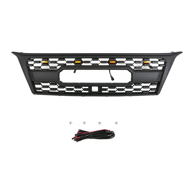 Car Front Bumper Grill with lights for Lexus GX470 10-13 modified Mask net radiator grille Body kit Car Accessories