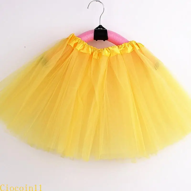 

Y1UB Children Kid Girls Ballet Skirts Elastic Mesh Tutu Dress Dancing Skirt