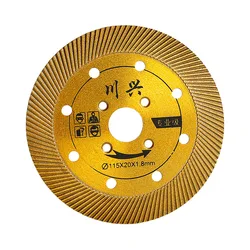 115mm Turbo Diamond Saw Blade Disc Super Thin Cutting Disc for Granite Marble Porcelain Tiles Circular Saw Grinding and Cutting