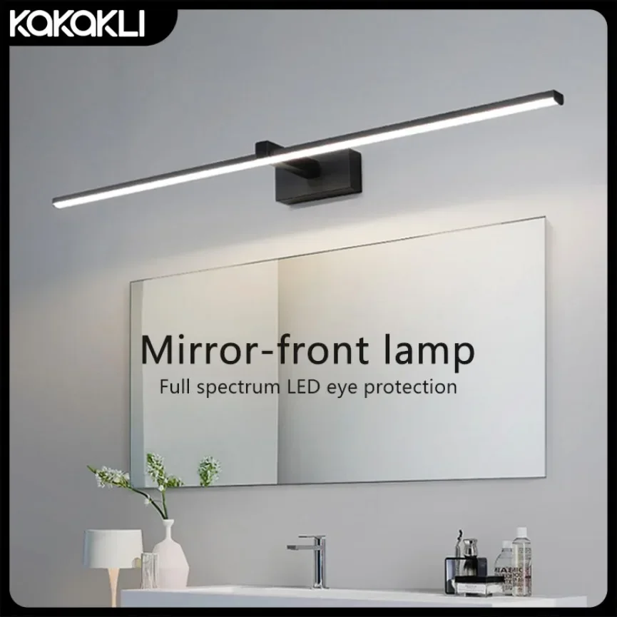 Modern Minimalist Mirror LED Wall Lamp Home Wall Lights Front Lamp Aluminum Strip Shape Bathroom Interior Decoration Lighting