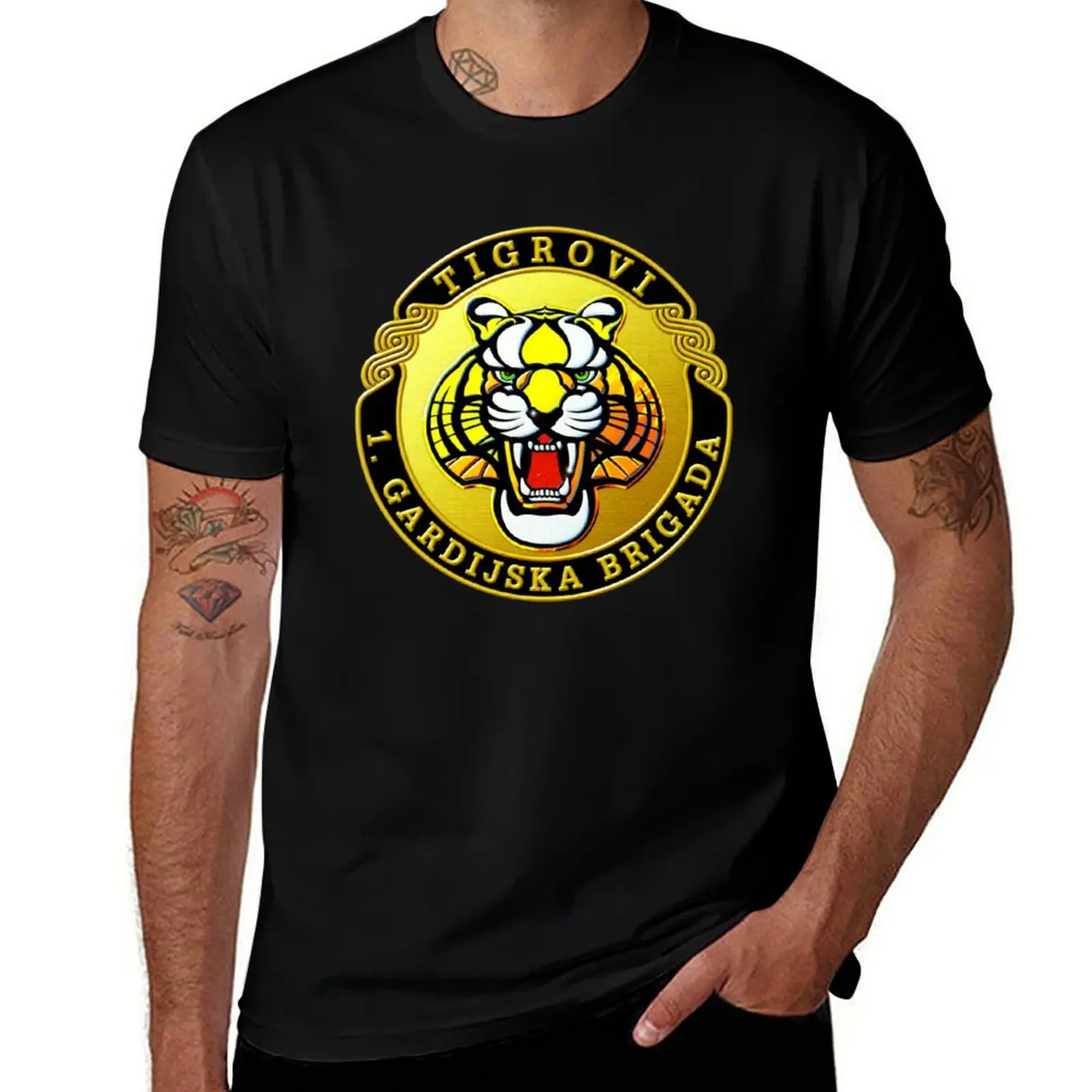 Legendary 1st Gaurds Brigade Tigrovi Croatia Army Hrvatska Vojska T-Shirt croswit shirt man Blouse t shirts men