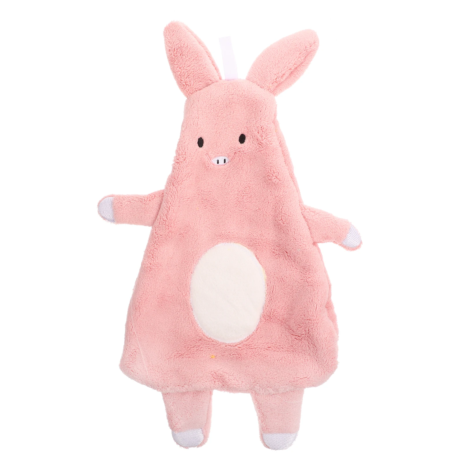 منشفة يد مريحة برسوم كرتونية، تصميم حيوان لطيف، صوف مرجاني ناعم، سريع الجفاف، ماص للماء للاستخدام المنزلي في الحمام