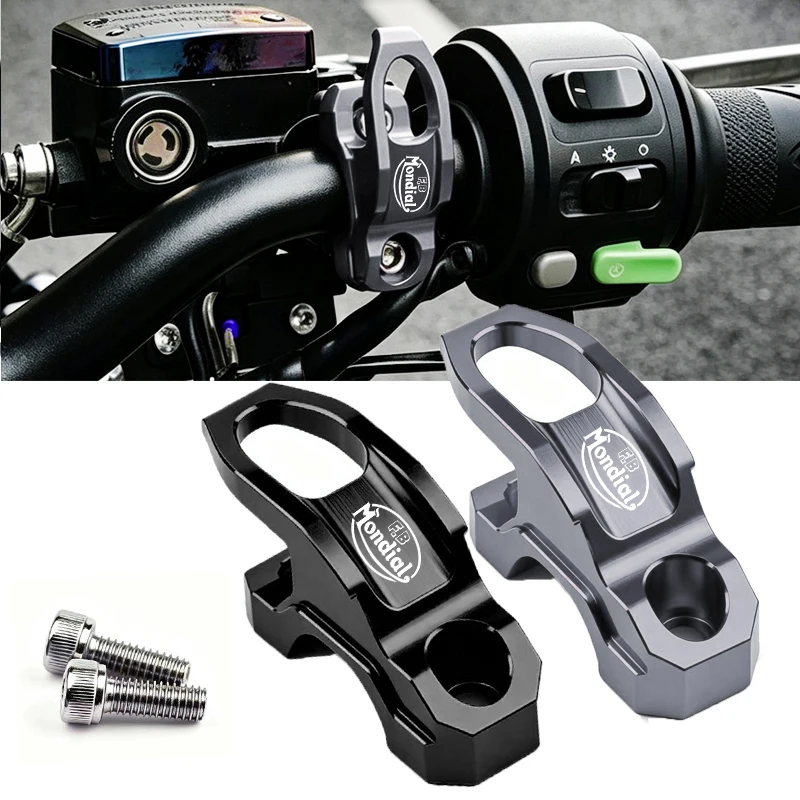 Ganchos para equipaje de casco de motocicleta, soporte para bolsa, abrazadera para FB Mondial Flat Track Hps 125 300 Hipster Imola Smt Smx 125