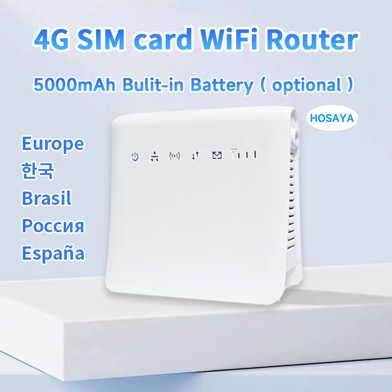 4G sim card wifi router 300m CAT4 10 wifi users RJ45 LAN 4G SIM card modem wireless CPE travel wifi hotspot