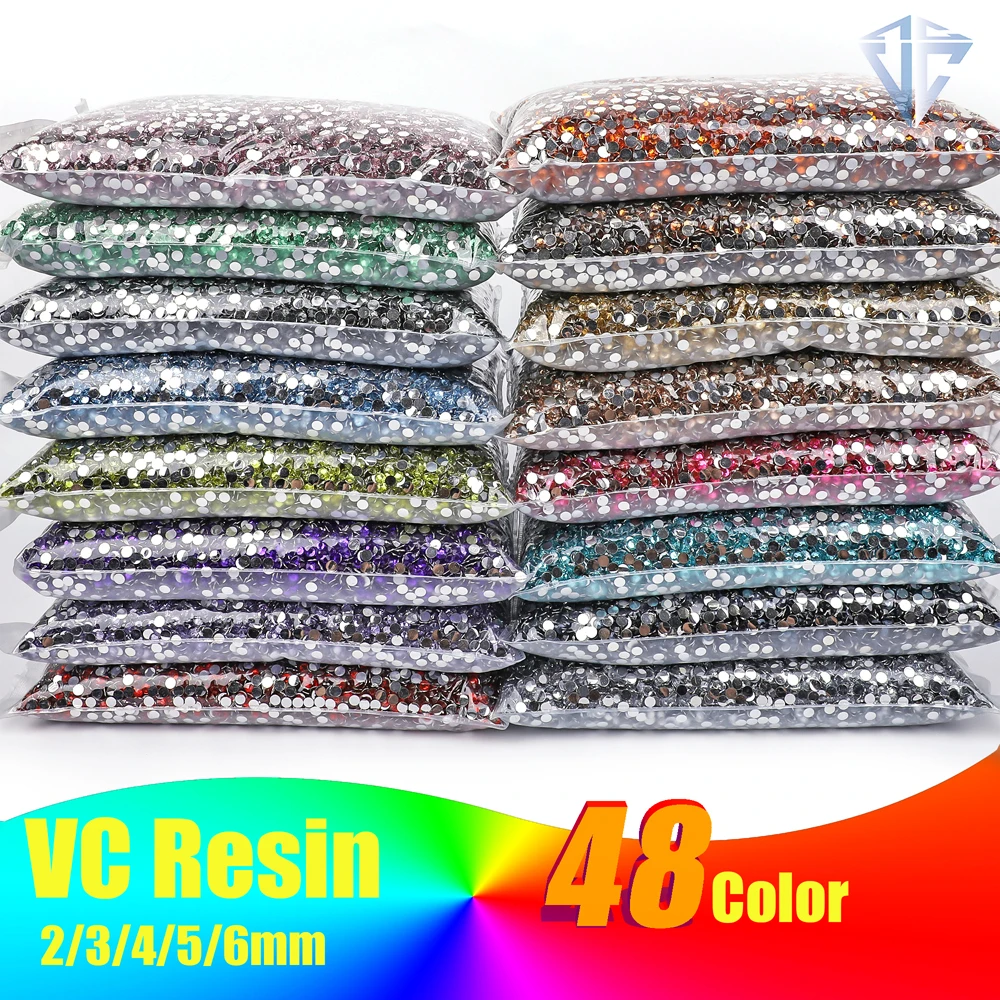 

Wholesale Jelly AB Resin non hot fix rhinestones стразы flatback plastic crystals strass glitters stone Big package forDIY nail