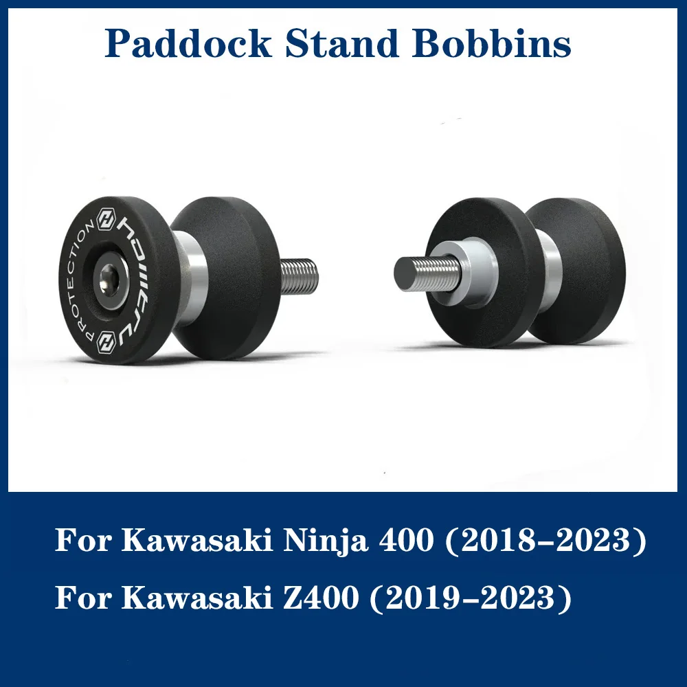 

Paddock Stand Bobbins For Kawasaki Z400 Ninja400 2018-2023 Swingarm Spools Slider M8 Rear Stand Screw