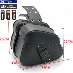 Universal Motorcycle Saddlebags Side Tool Pouch Luggage Storage Bags Saddle Bags For Honda Yamaha Suzuki Harley 883 Backseat Bag